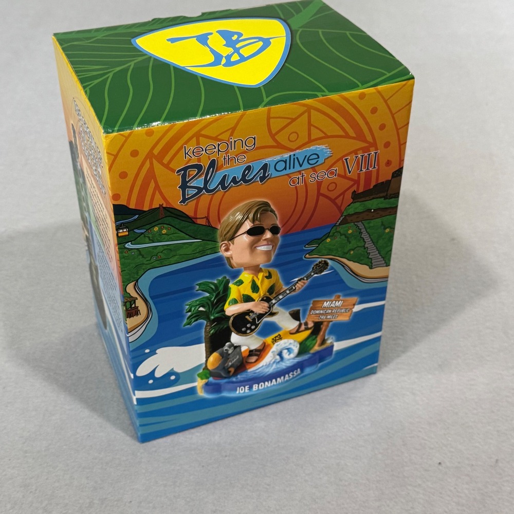 Joe Bonamassa Bobblehead Keeping the Blues Alive at Sea VIII Black Beauty Guitar